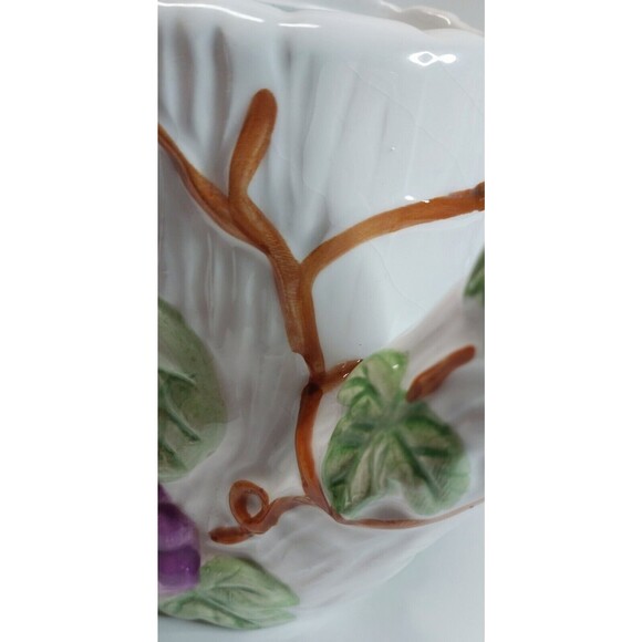 Vintage Ceramic Teapot Garden Fruit Teddy Bear Grapes Apples Collectible Display - Picture 8 of 16